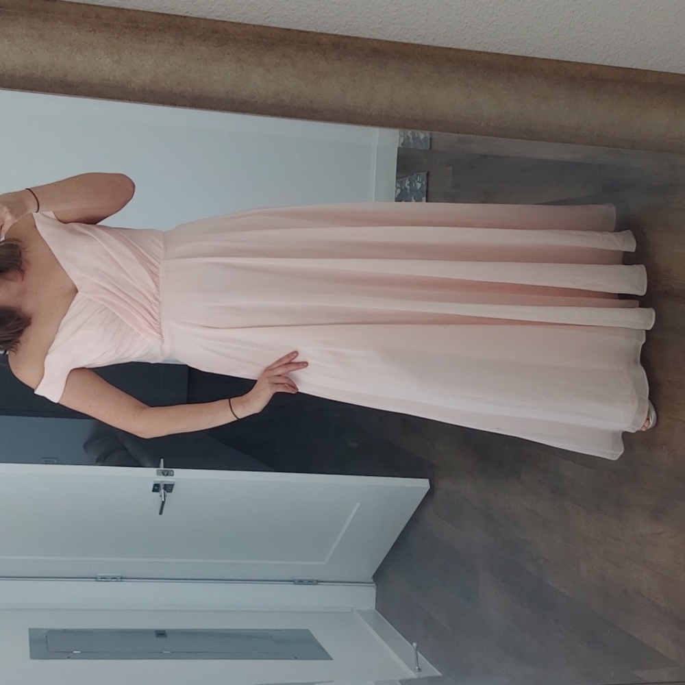 David's bridal bridesmaid dress color petal